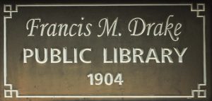 Drake Public Library Sign